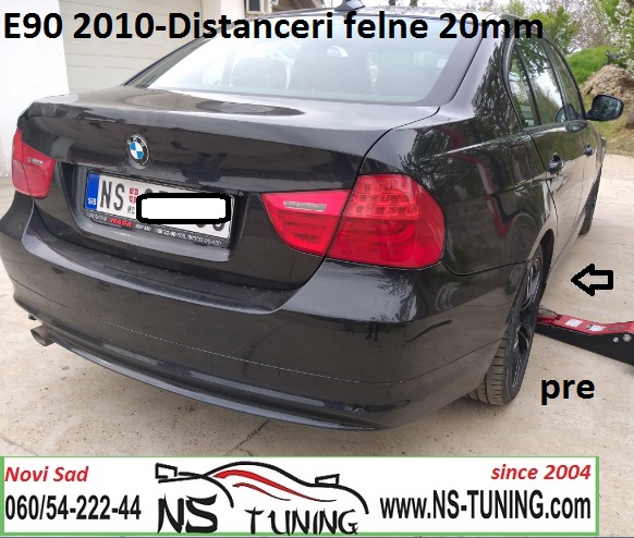 bmw e90 2007 2008 2009 2010 godiste distanceri felne 5x120 72.6 duzi srafovi novi sad ns tuning